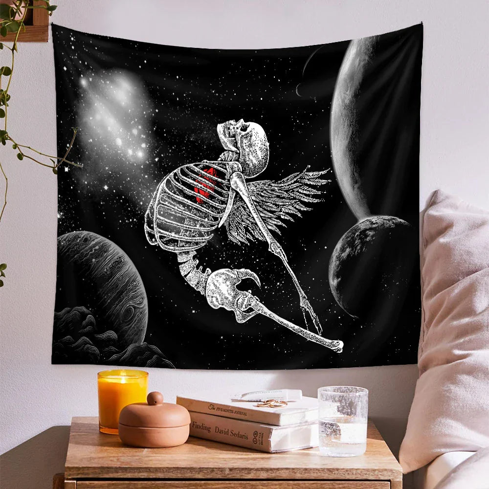 Skull Wedding Tarot Tapestry