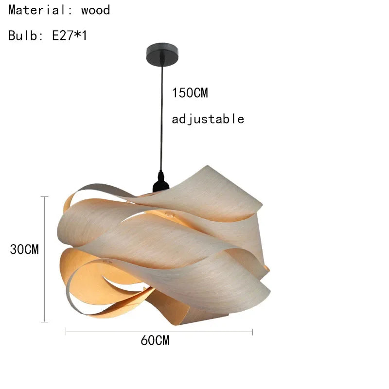 Southeast Asian Wood Pendant Lights