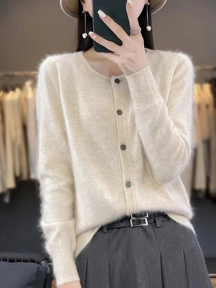 Celine: Sweater/Cardigan Super Warm | Pure 100% Cashmere Sweater