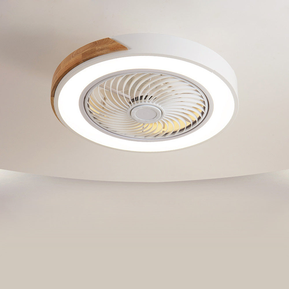 Wood Ceiling Fans With LED Lights