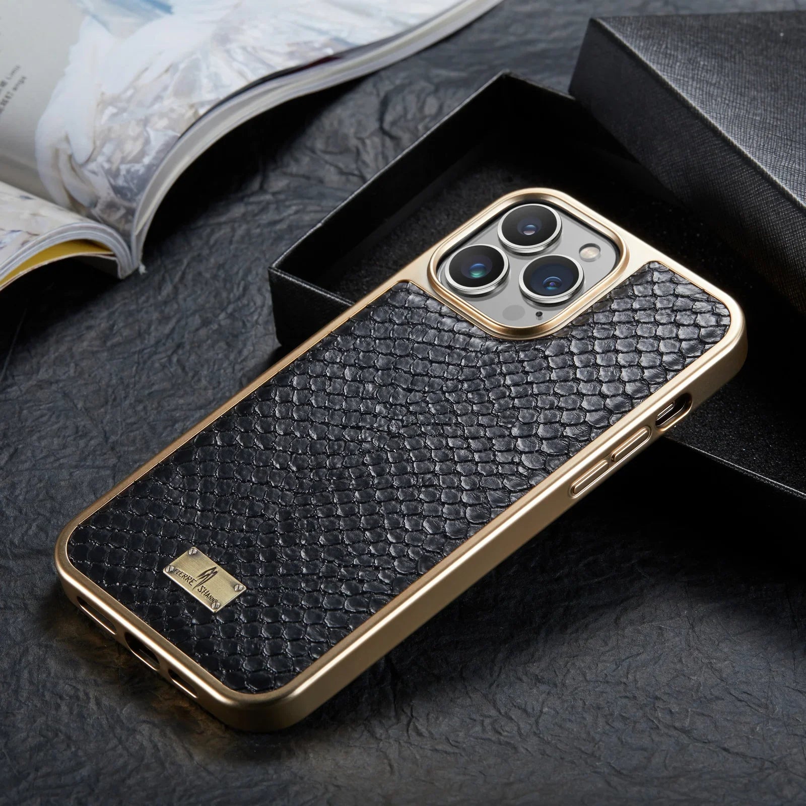 Snake Pattern Leather Phone Case For Iphone