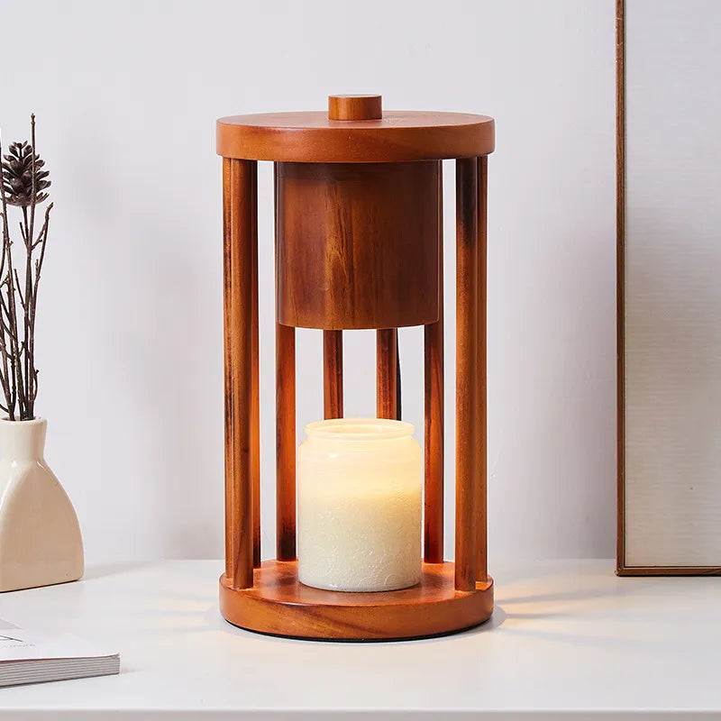 Wooden Oriental Zen Candle Warmer