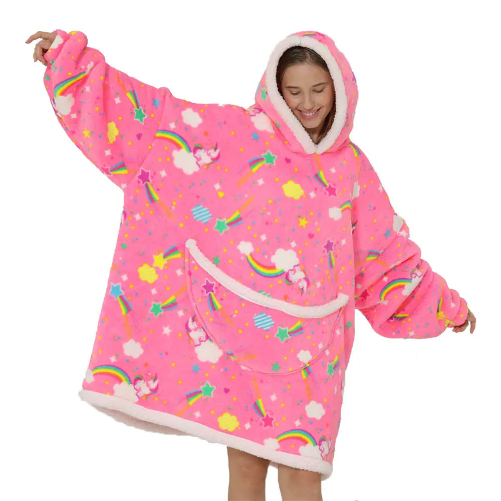 SnugJoy - Fleece with Hood in bright colors