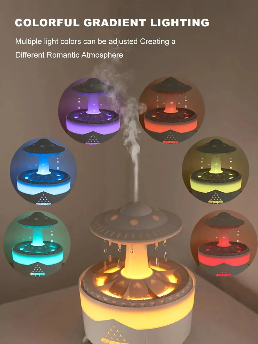 UFO Mia Air Humidifier – Misty Raindrop Aromatherapy Experience