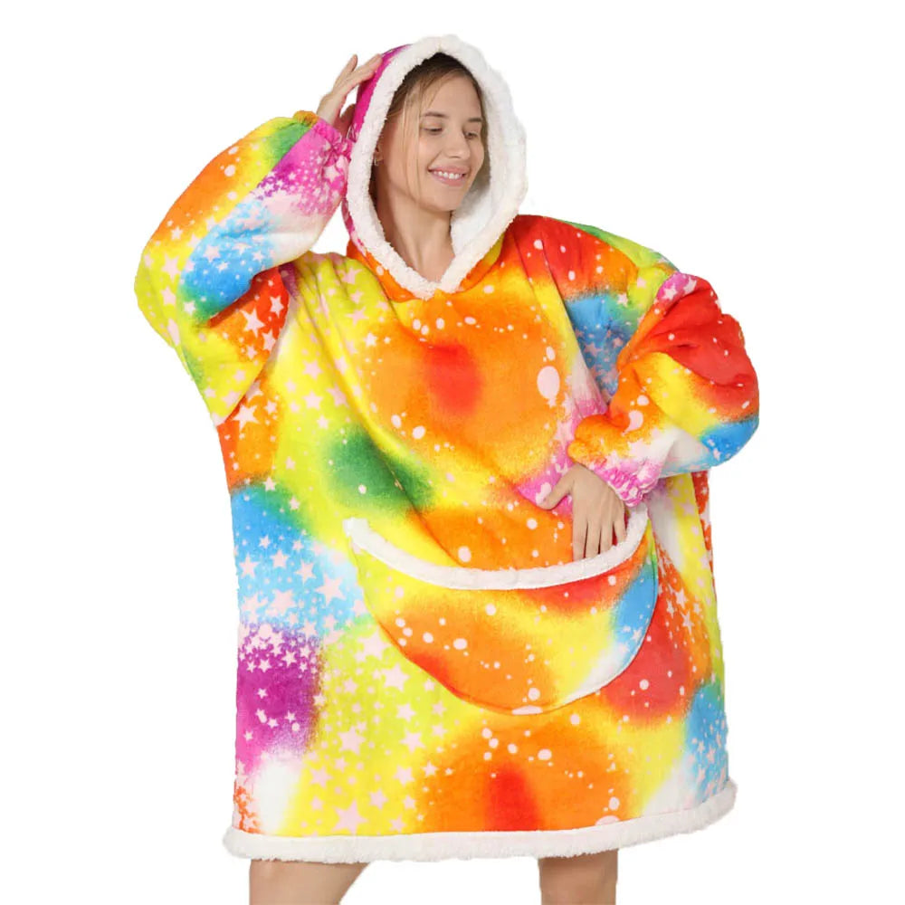 SnugJoy - Fleece with Hood in bright colors