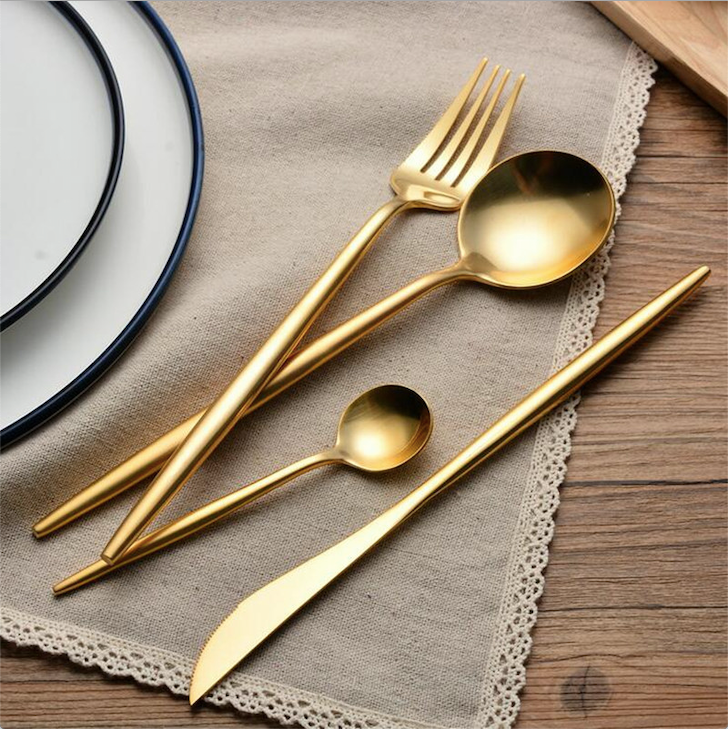 Arya Gold Cutlery Set