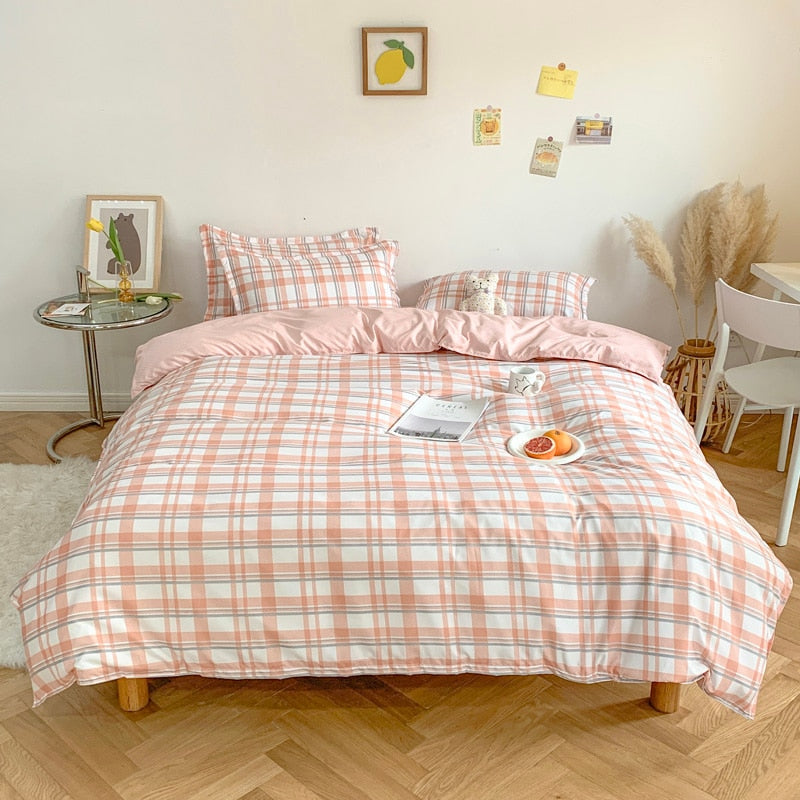 Soft Checkerboard Bedding Collection