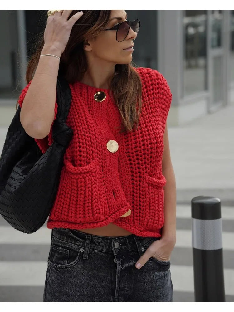 Sally: Women's Knitted Vest