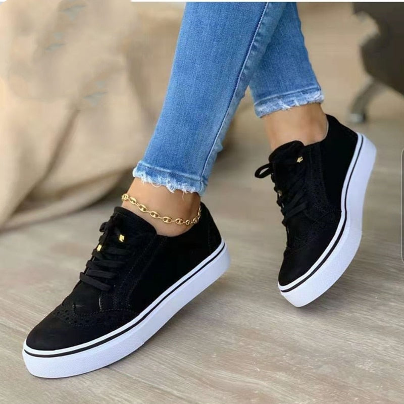 Ava - Orthopedic Elegant Black Sneaker shoes