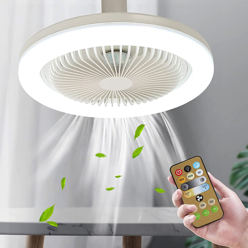 Ceiling Fan with Light, Screw in Any Lamp Socket, with Remote Control