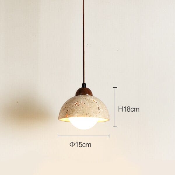 Travertine Wabi Pendants