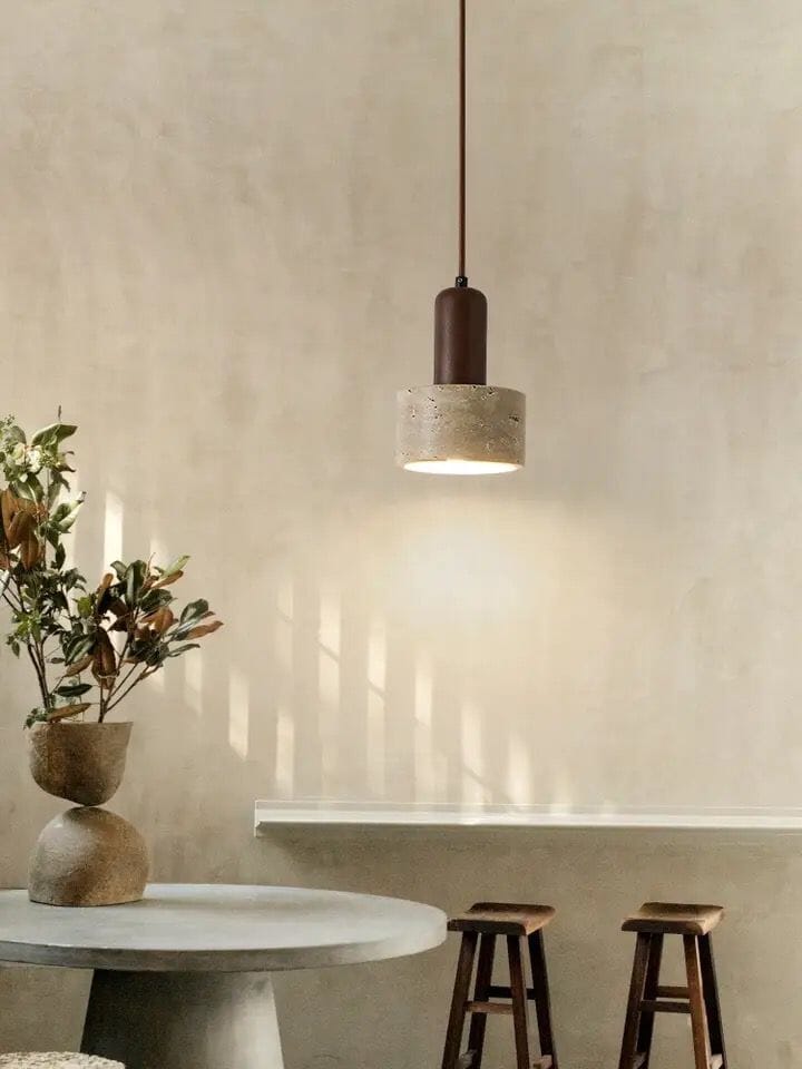 Travertine Wabi Pendants