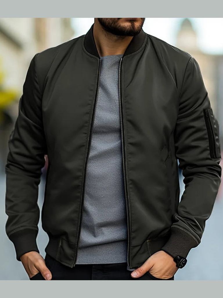 Classy Vintage Men's Bomber Jacket