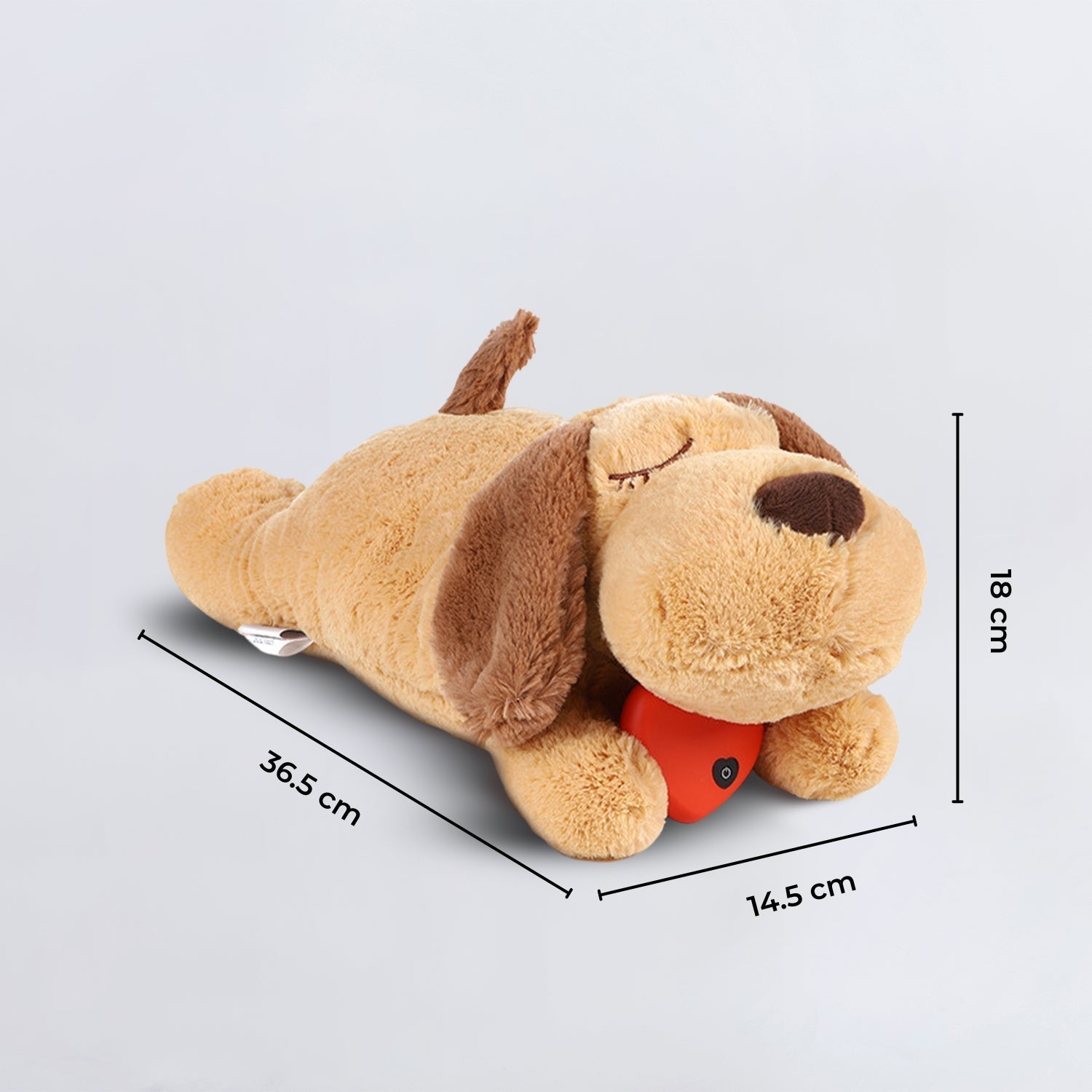 Calming Plush Dog Toy with Soothing Heartbeat for Puppy Comfort