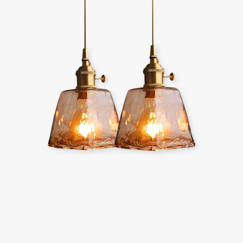 Vintagea - LED Retro Pendant Lamp in Gold Metal