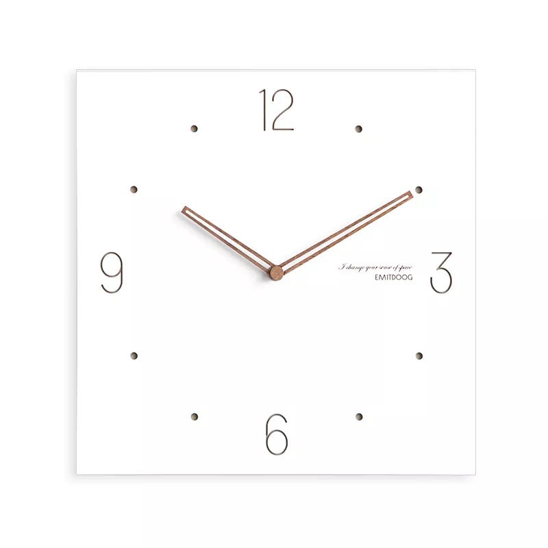 White Quadrangle Wall Clock Series