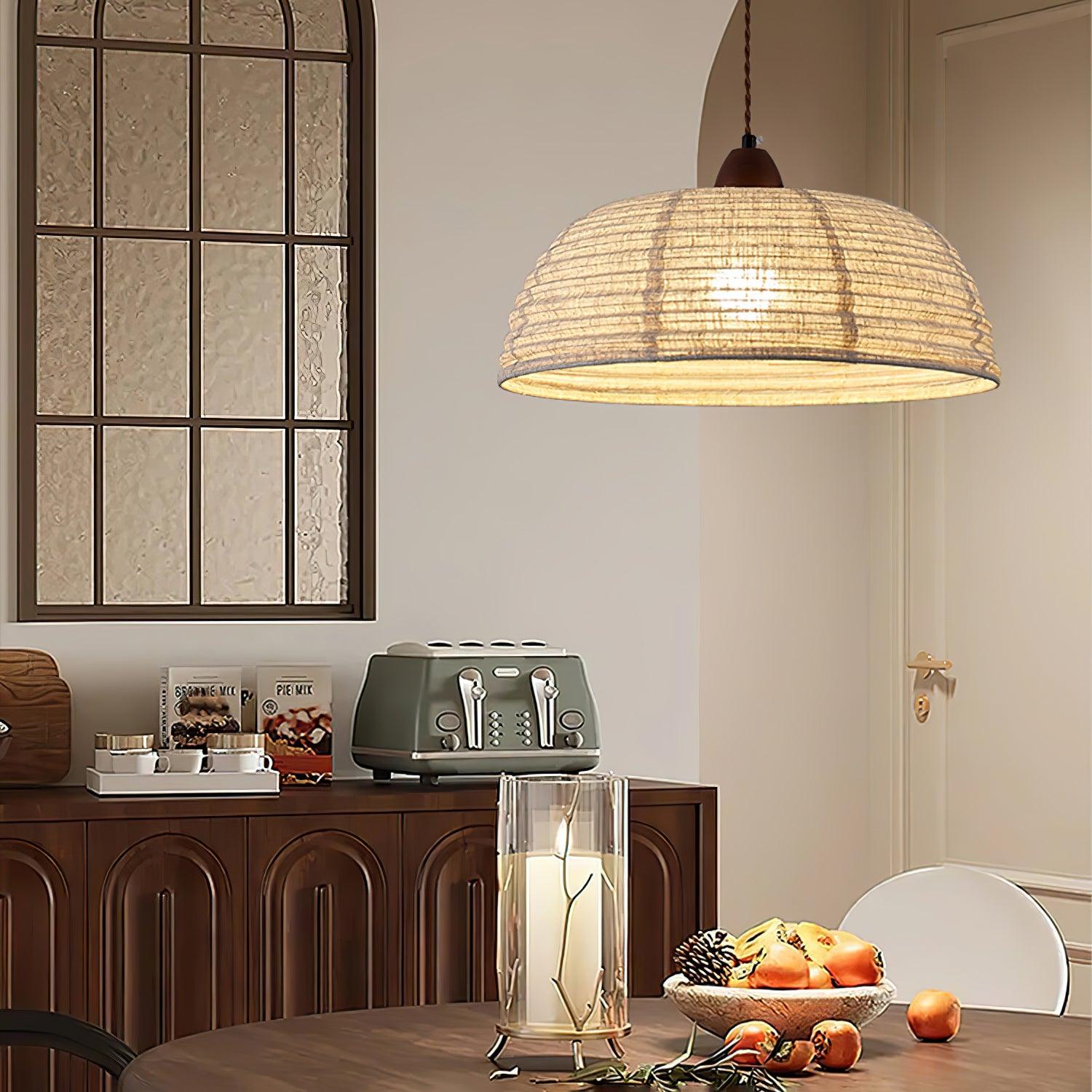 WoodLumiere – Elegant Wooden Pendant Lamp