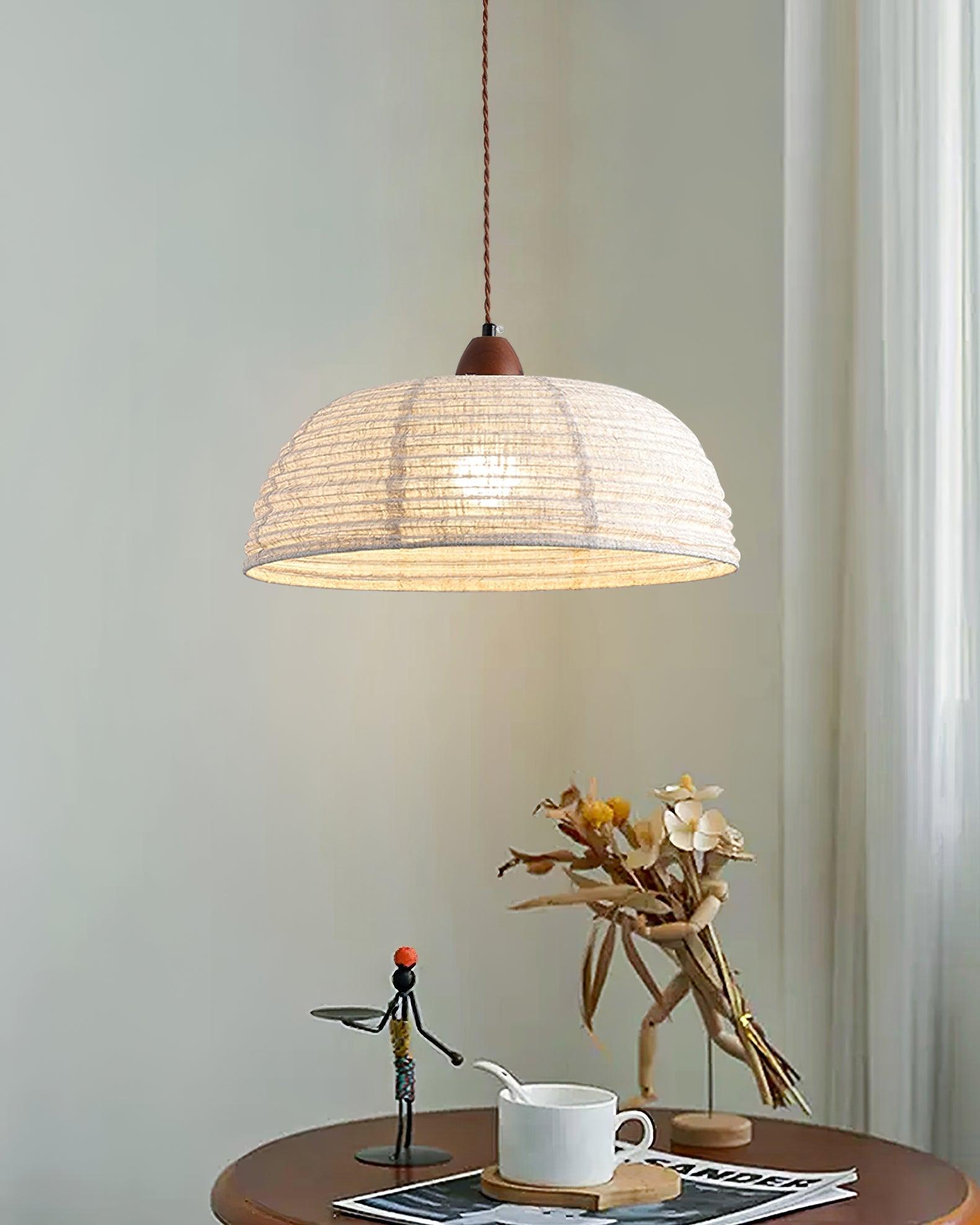 WoodLumiere – Elegant Wooden Pendant Lamp