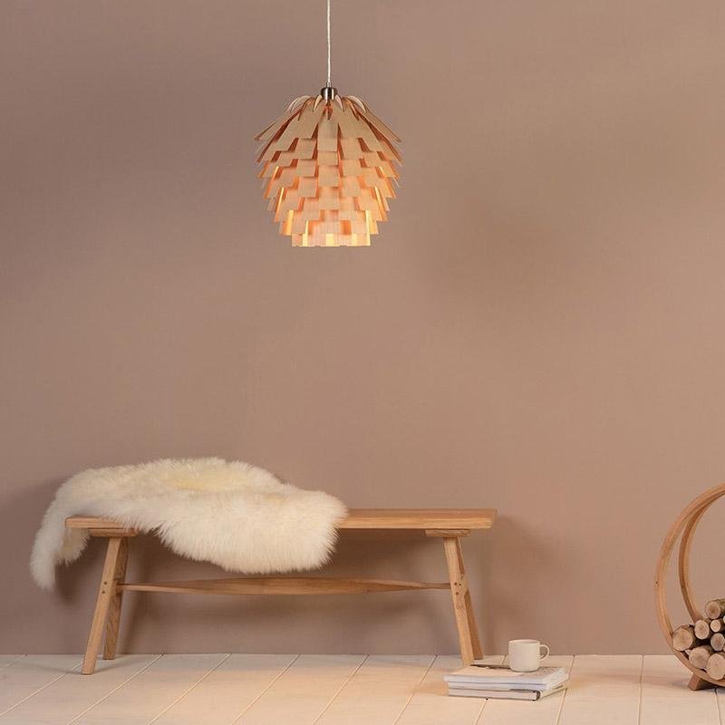 ArtichokeCharm – Rustic hanging lamp in wood