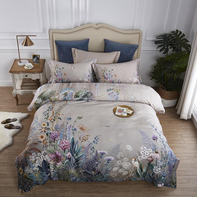 Botanical Duvet Cover Set (Egyptian Cotton, 500 TC)