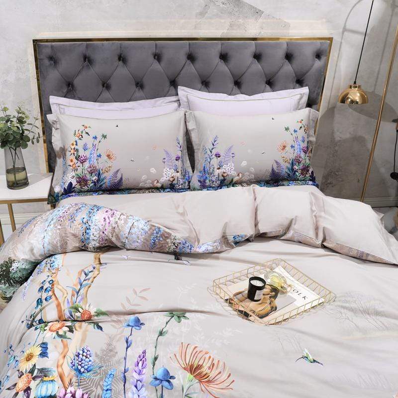 Botanical Duvet Cover Set (Egyptian Cotton, 500 TC)