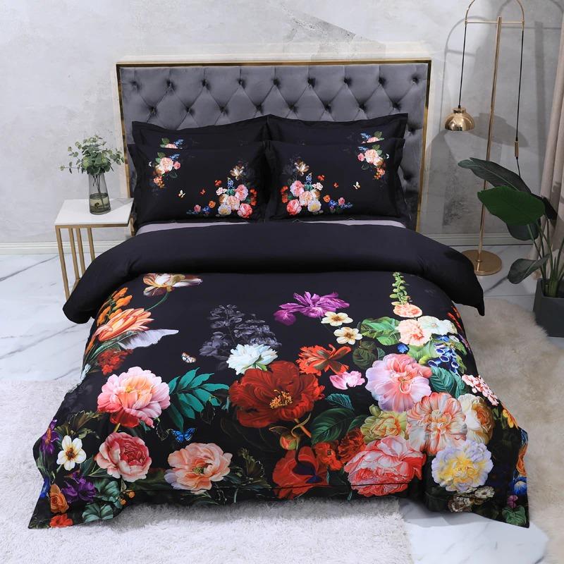 Bouquet De Fleurs Duvet Cover Set