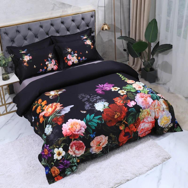 Bouquet De Fleurs Duvet Cover Set