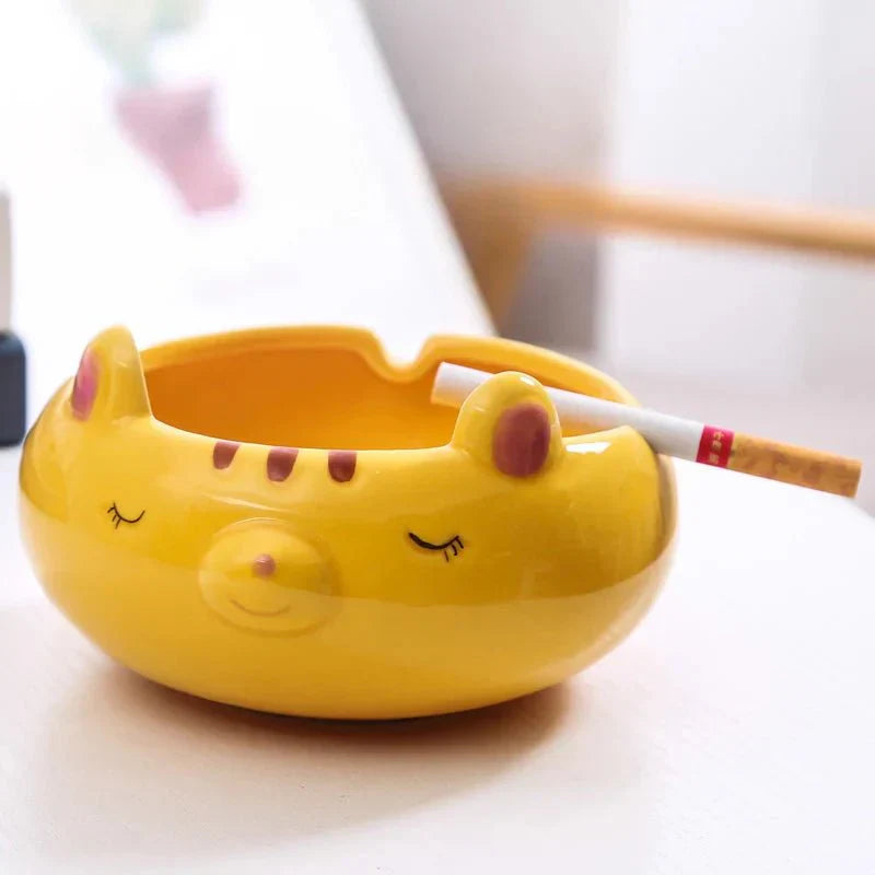 Cartoon Animal Ceramic Ashtray