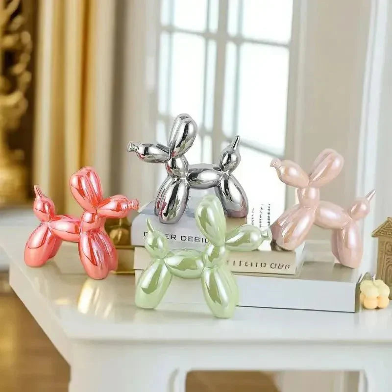 Ceramic Glossy Balloon Dog Ornament