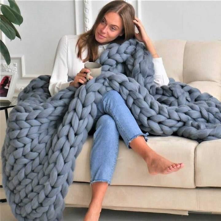 Comfy Knitted Blanket