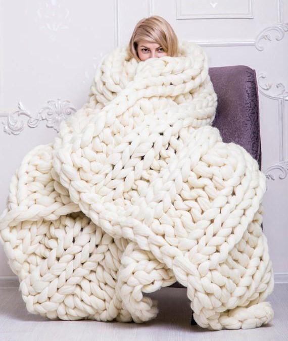 Comfy Knitted Blanket