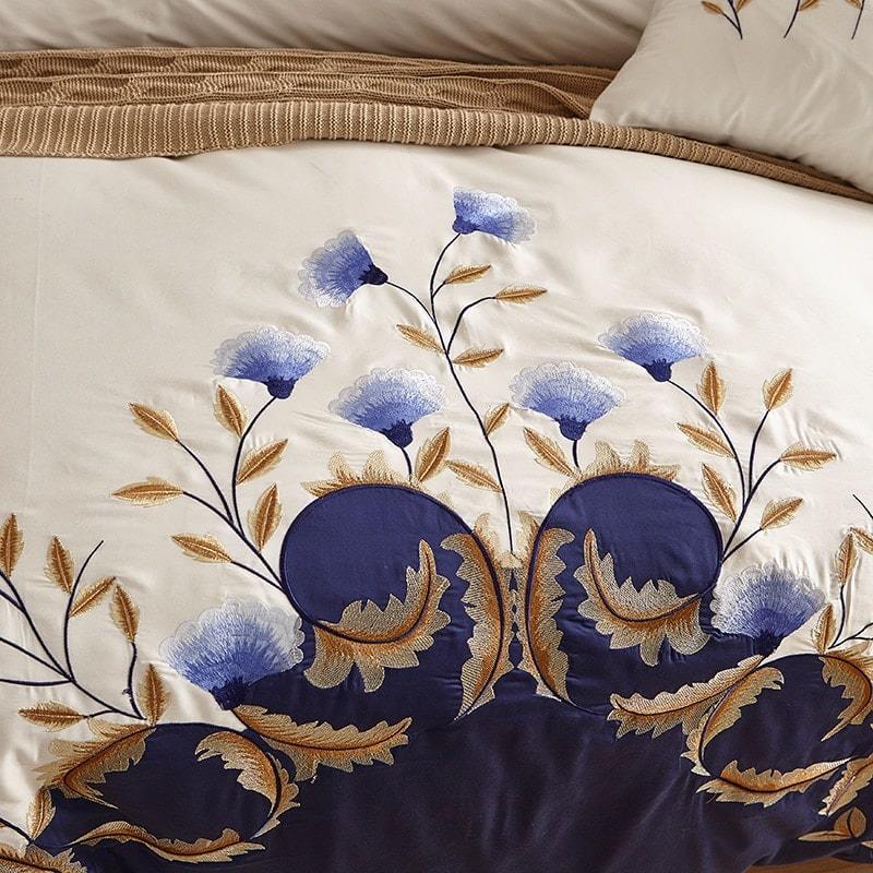 Cornflower Meadow Duvet Cover Set (Egyptian Cotton, 600 TC)