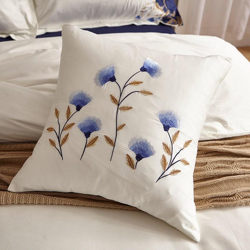 Cornflower Meadow Duvet Cover Set (Egyptian Cotton, 600 TC)