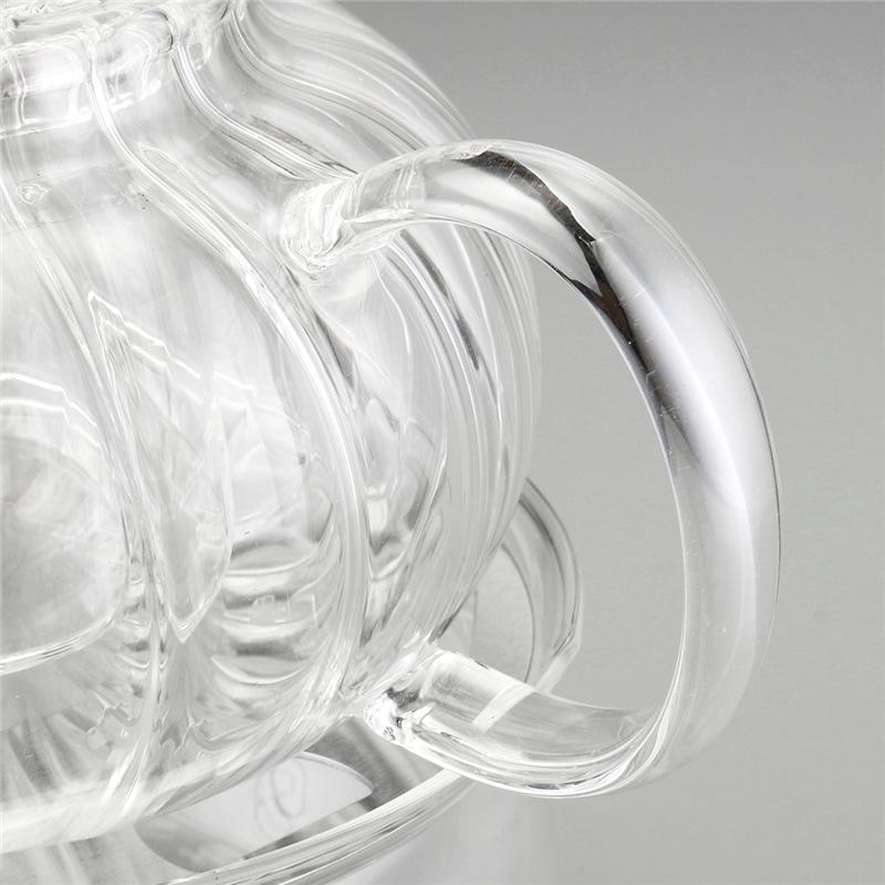 Crystal Clear Glass Teapot Set