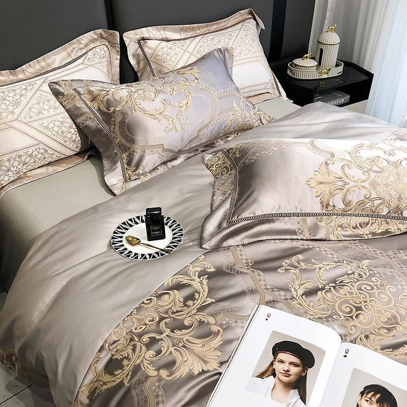 Damask Luxury 1000 TC Duvet Cover Set