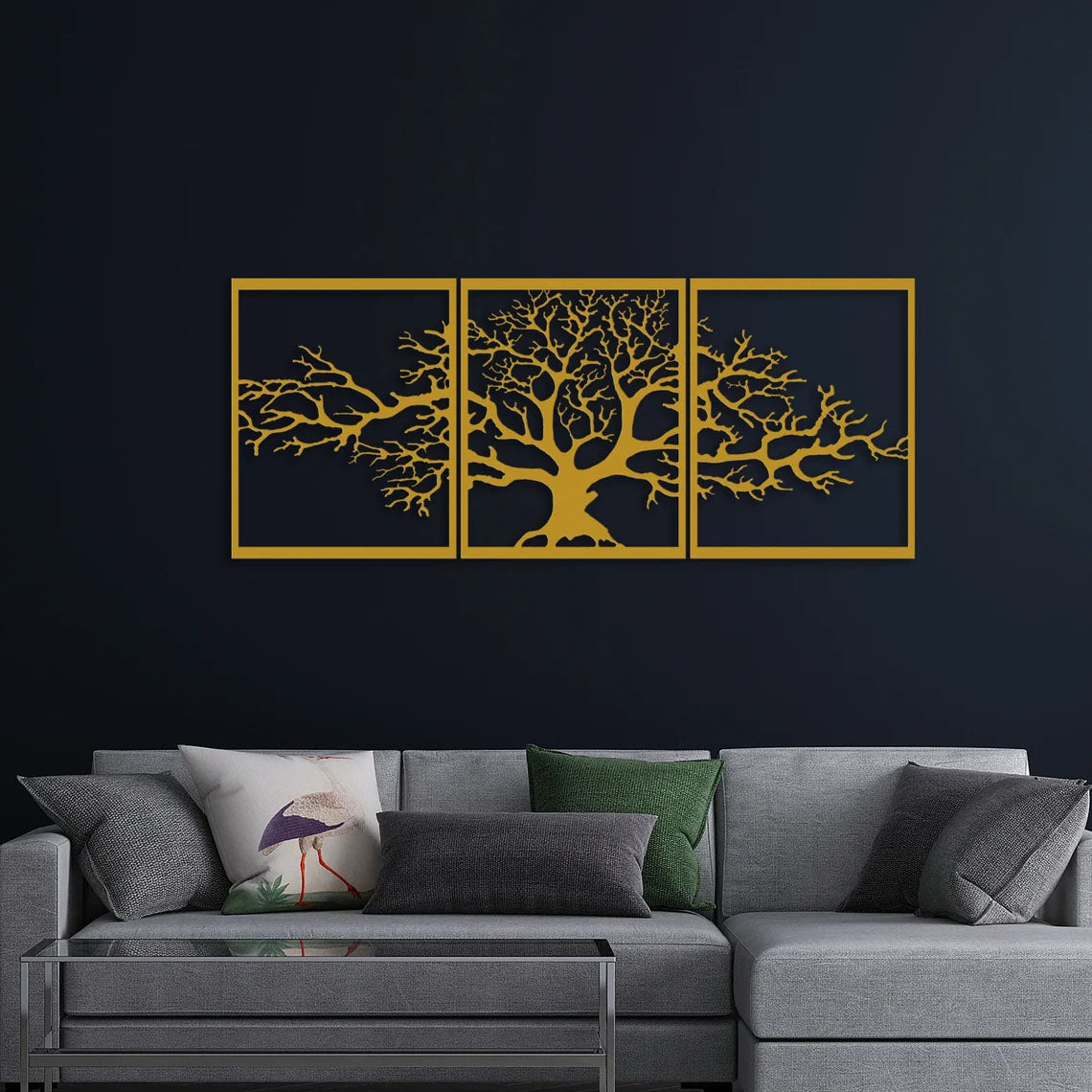 Tree of Life Wall Decor - Elegant Seasonal Laser-Cut Metal Art for Home and Office