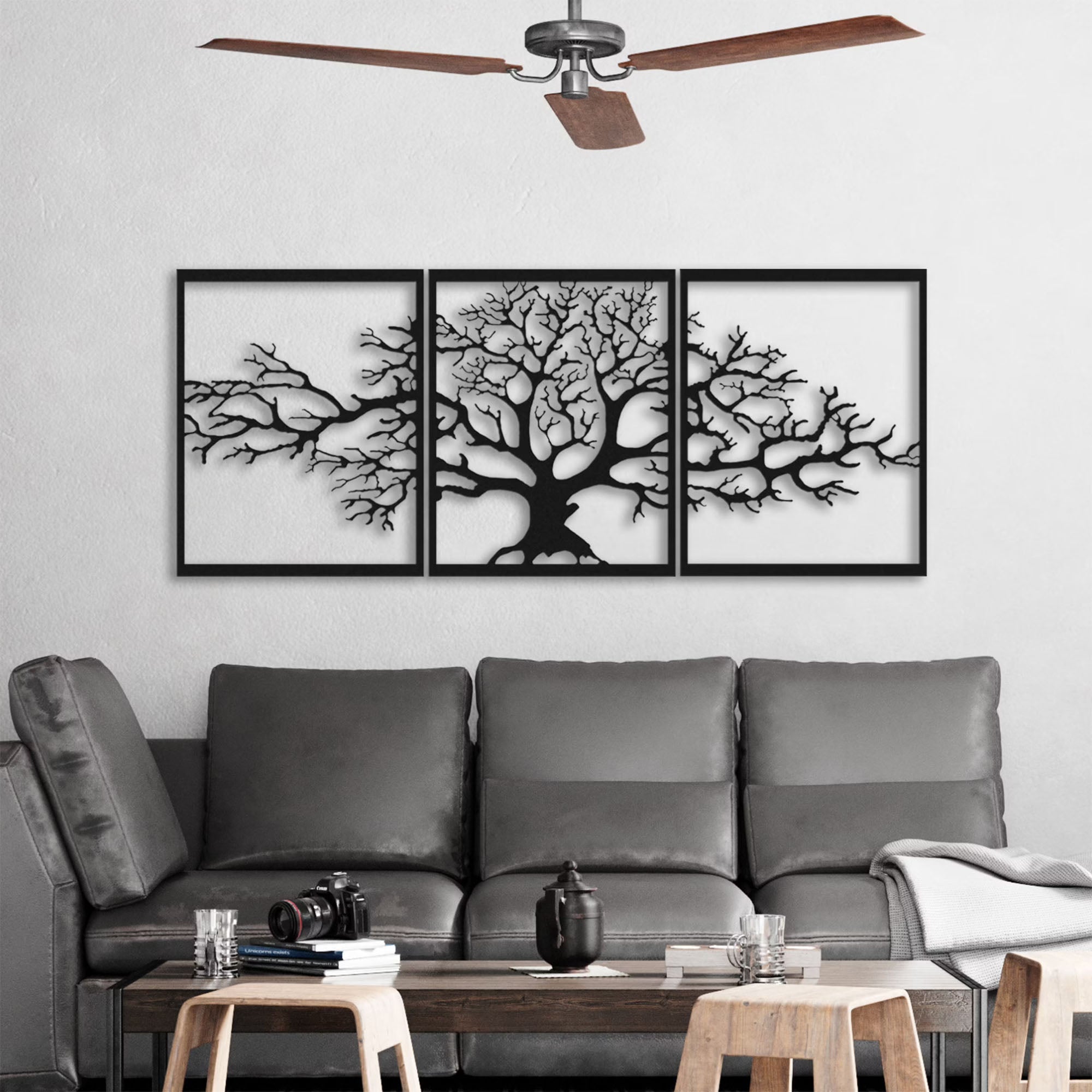 Tree of Life Wall Decor - Elegant Seasonal Laser-Cut Metal Art for Home and Office