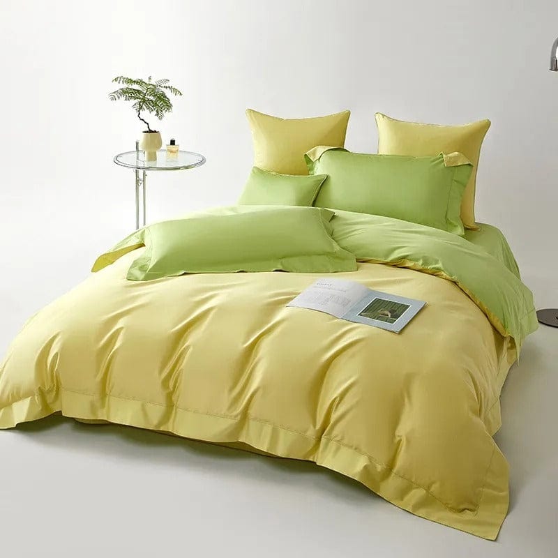 Dream Yellow Green Duvet Cover Set (Egyptian Cotton)