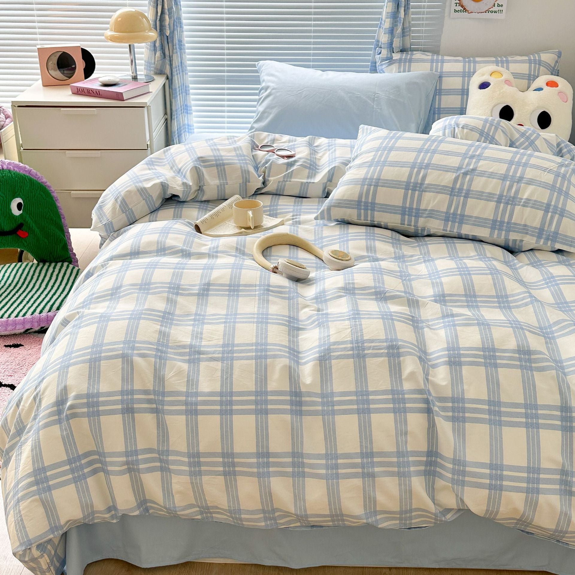 Danish Pastel Plaid Bedding Set