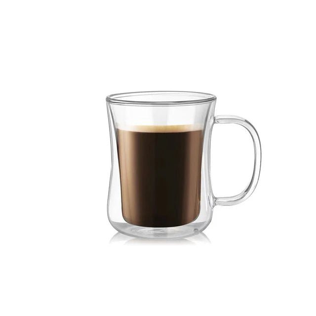 Double Glass Coffee Mug