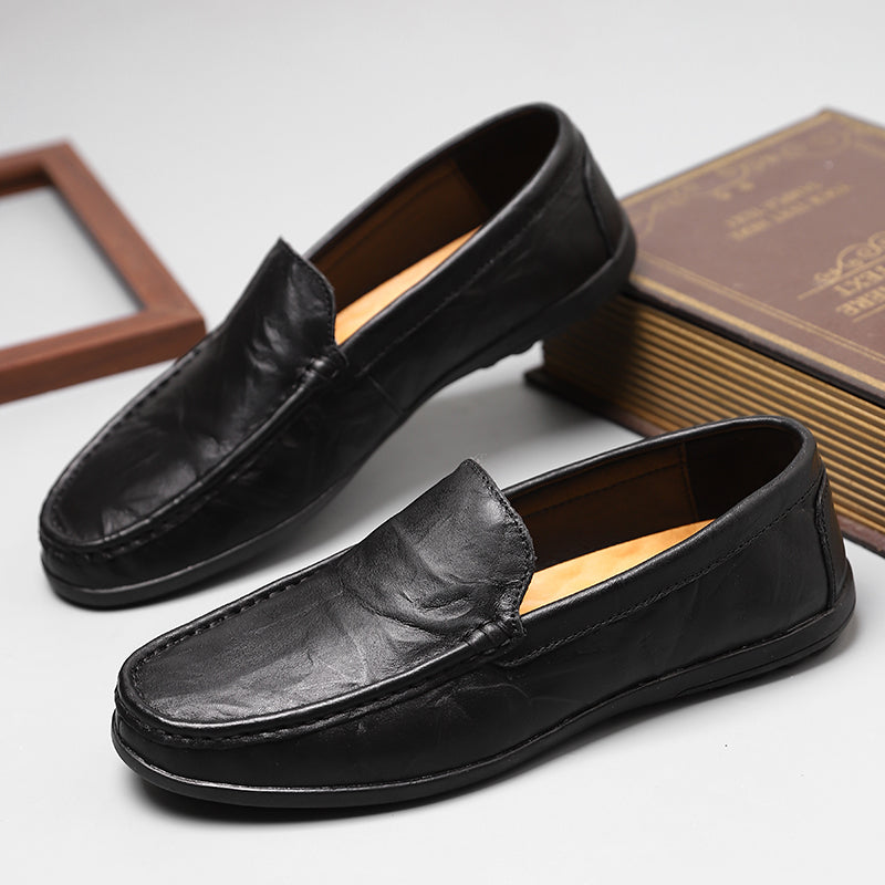 Brown leather loafers/shoes - Luca