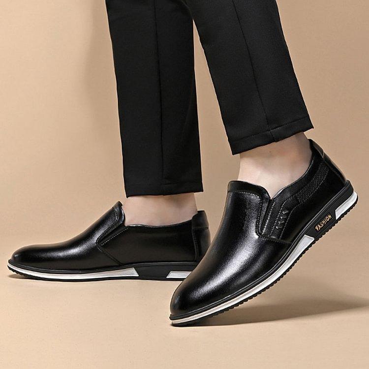 Classic elegance: 'ElegantStride' premium leather loafers for men