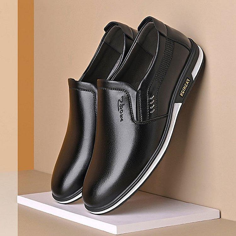 Classic elegance: 'ElegantStride' premium leather loafers for men