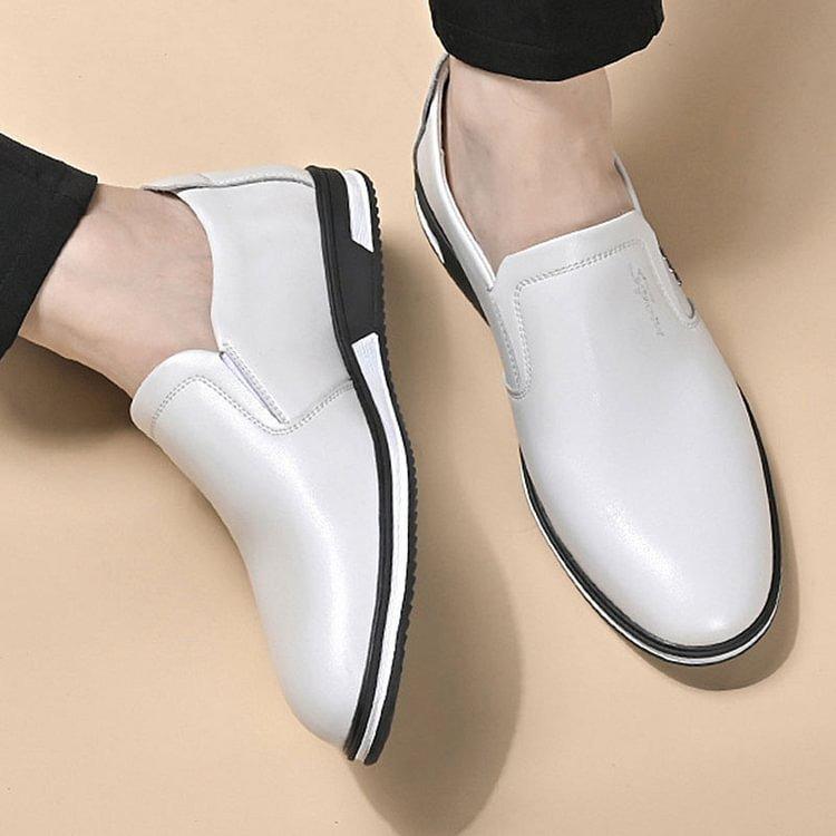 Classic elegance: 'ElegantStride' premium leather loafers for men