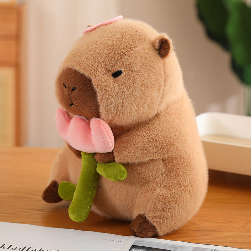 Capybara Drinking Boba Plush Toy - Soft, Huggable Capybara for Kids & Teens (Available in 30cm & 40cm)