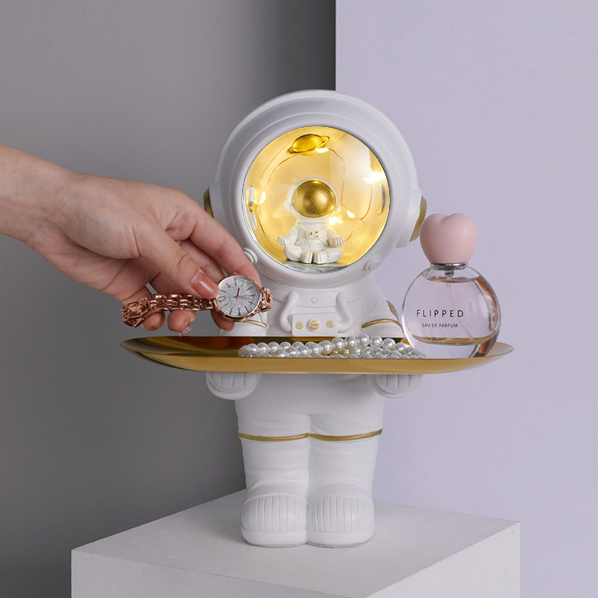 Astronaut Lamp - Spaceman Storage Tray - 2 Colours