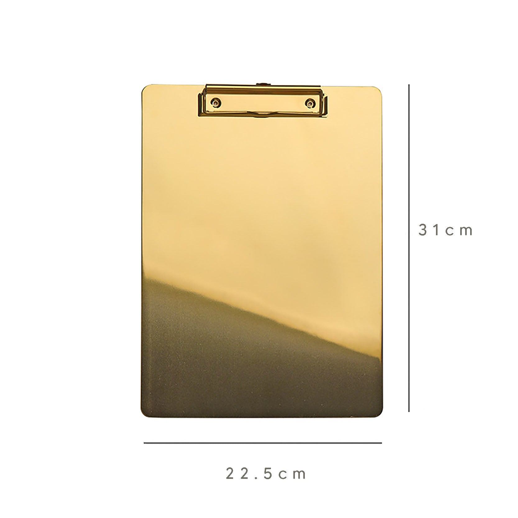 Stylish Golden Metal Clipboards – Decorative & Functional for Home, Events, and Business