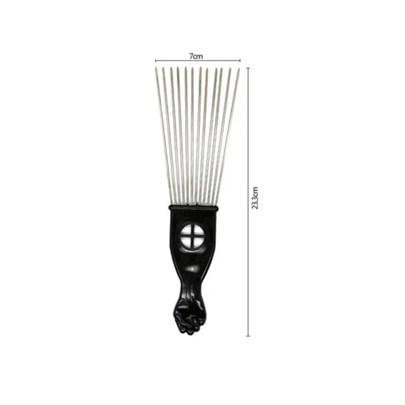 Anti-Static Afro Pick Comb Made of Metal