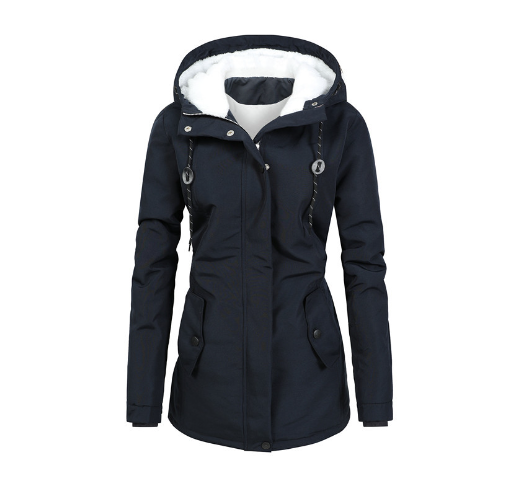 Stavanger- Lined winter coat/jacket with hood waterproof women