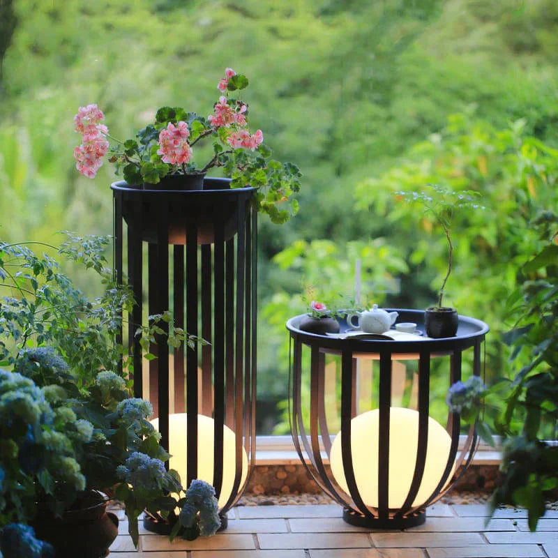 Solar Flower Stand Light - Elegant Solar-Powered Outdoor Lighting, Weatherproof Garden Decor